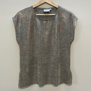 Dantelle Metallic Knit Top